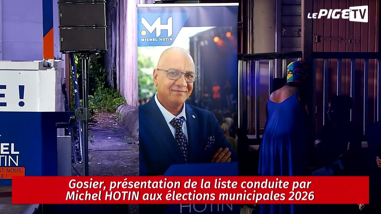 Gosier, présentation de la liste conduite par Michel HOTIN aux élections municipales de 2026
