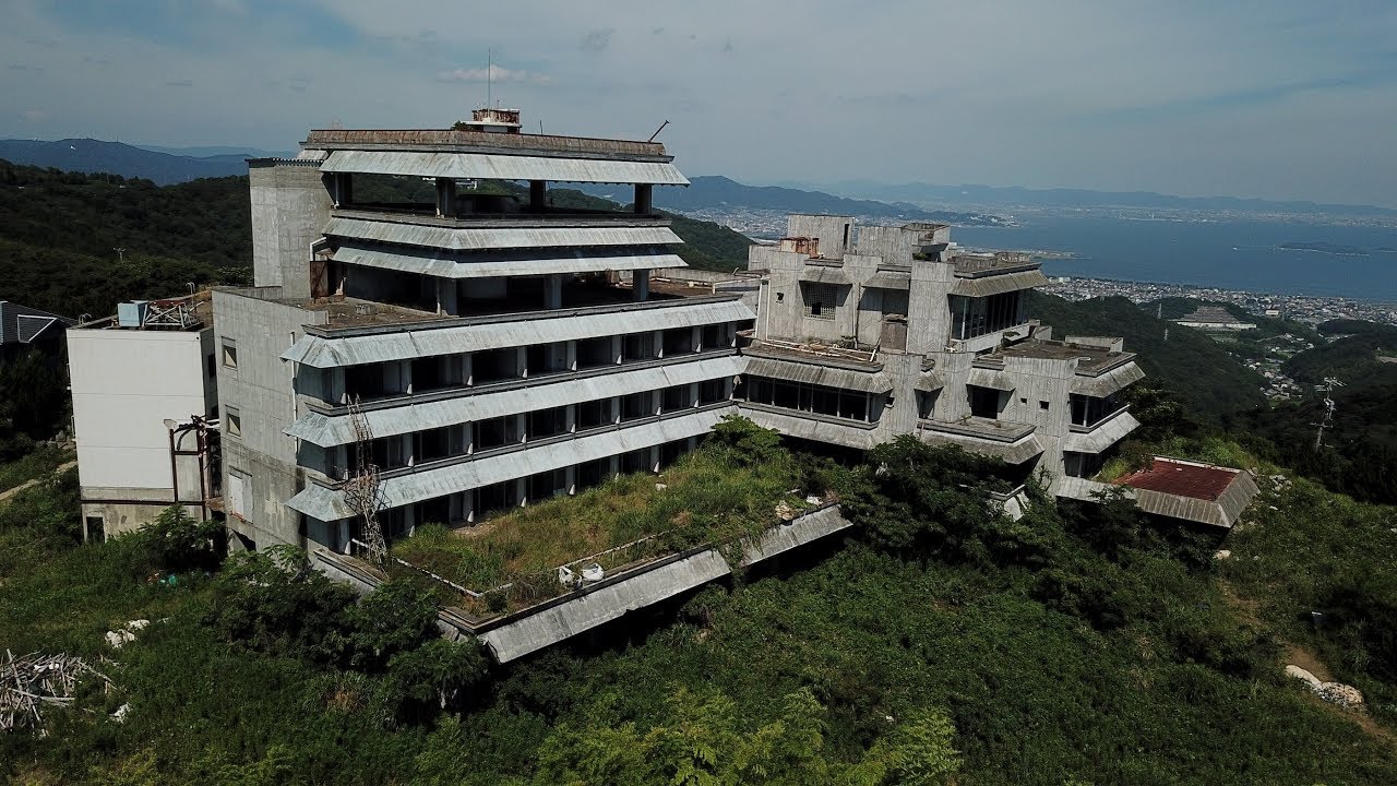 【Drone Japan】4K 三州園ホテル 廃墟- ドローン空撮, 愛知県 -Sanshuen Hotel Remains, Aichi, Japan-DJI Mavic pro