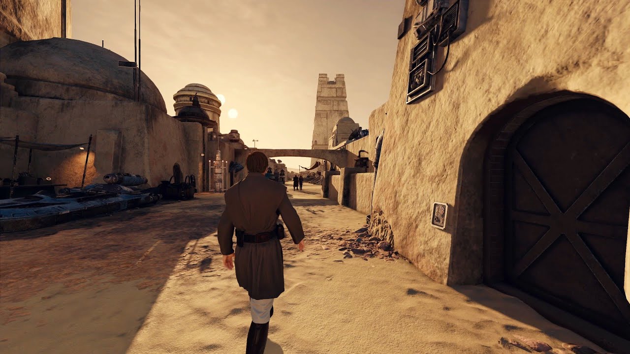 Mos Eisley Tatooine Tour // Star Wars // Starfield Mods // 4K