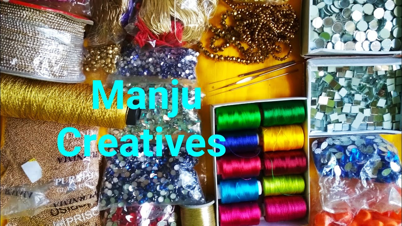 Wholesale price in retail  ( Aari materials store in Bangalore ) / Manju creatives