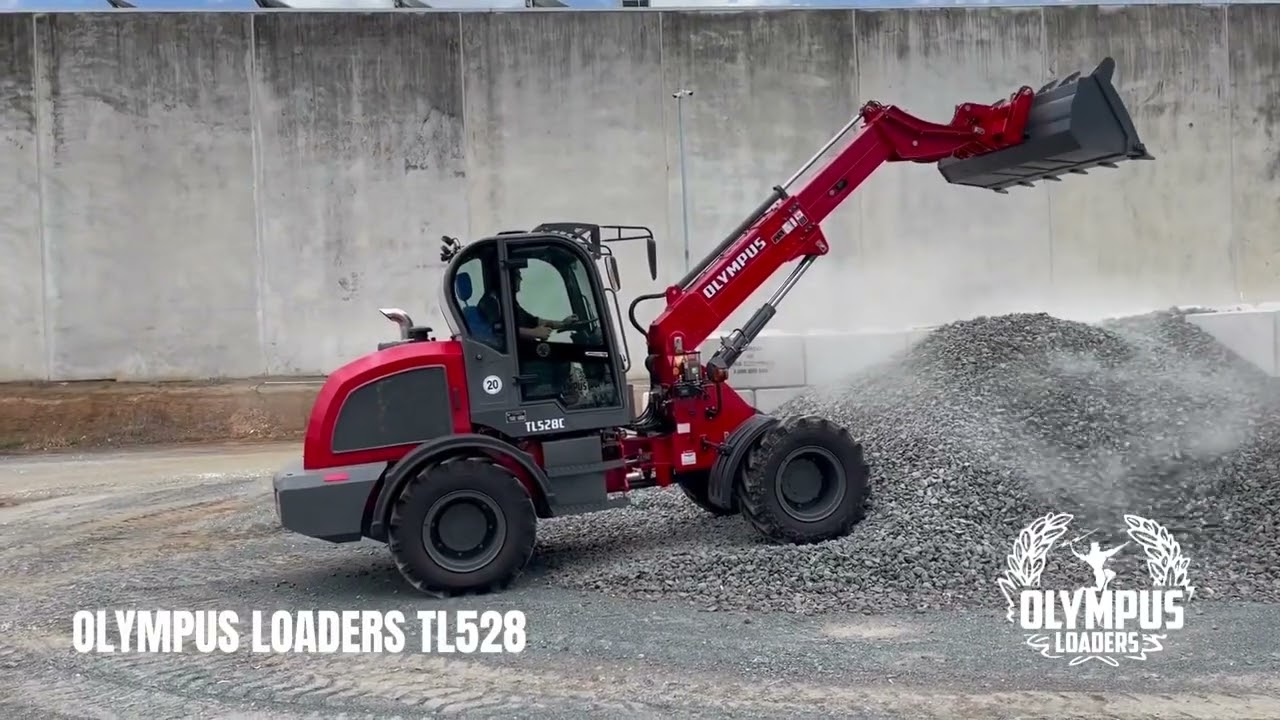 TL528 Wheel Loader in Action Stockpiling Gravel | Olympus Loaders