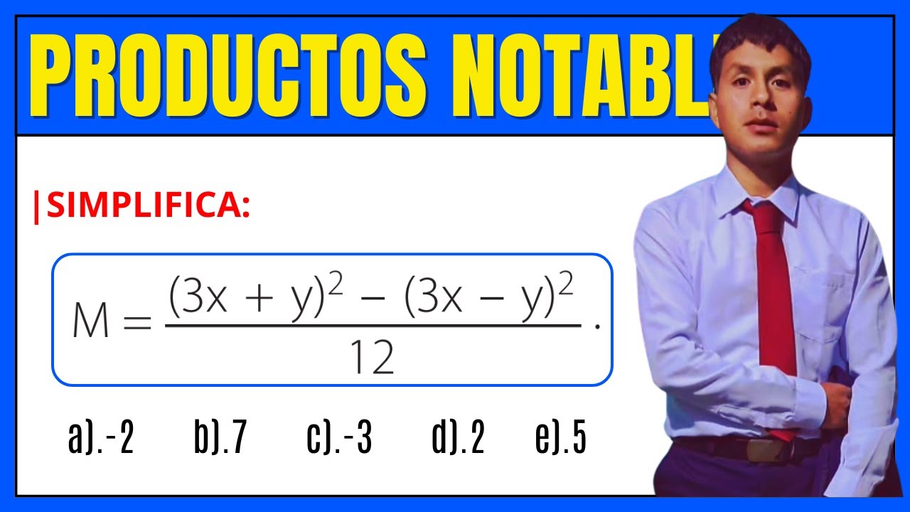 Ejercicio 04 de Productos Notables | NIVEL BÁSICO 