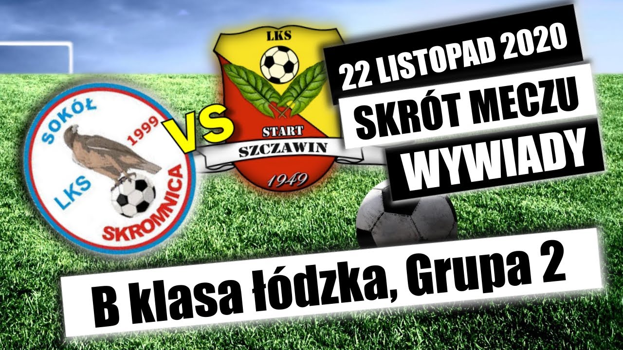 Sokół Skromnica - Start Szczawin - B klasa łódzka 22.11.2020