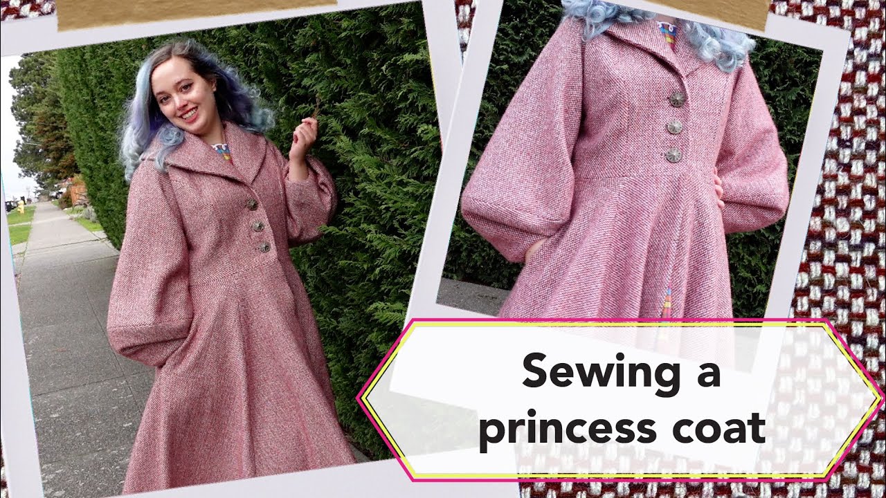 Sewing a Princess Coat by Charm Patterns | Vintage sewing project + sew with me