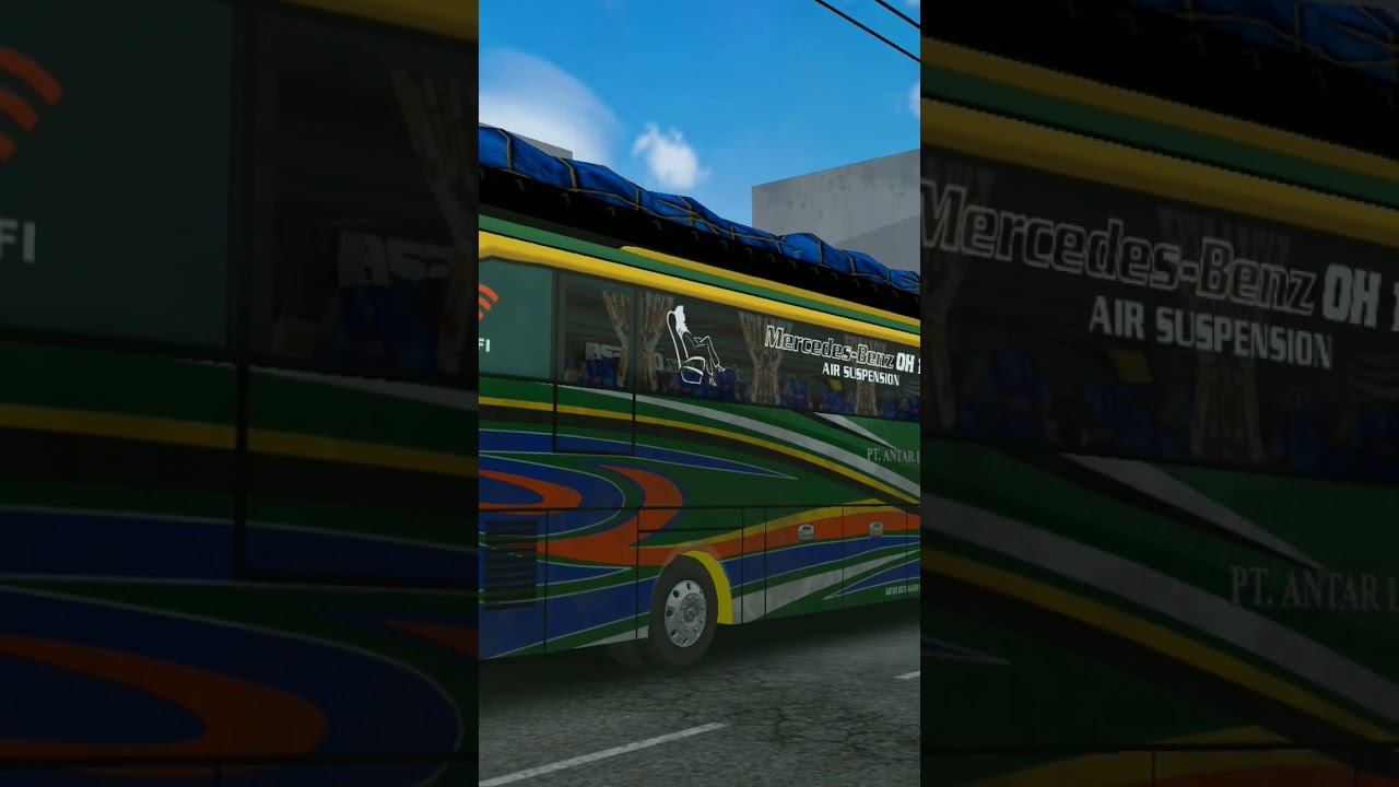 bus ori obb terbaru gaes by rajabot95 4.1.1 trip bandung jakarta #shorts #subscribers #bussid