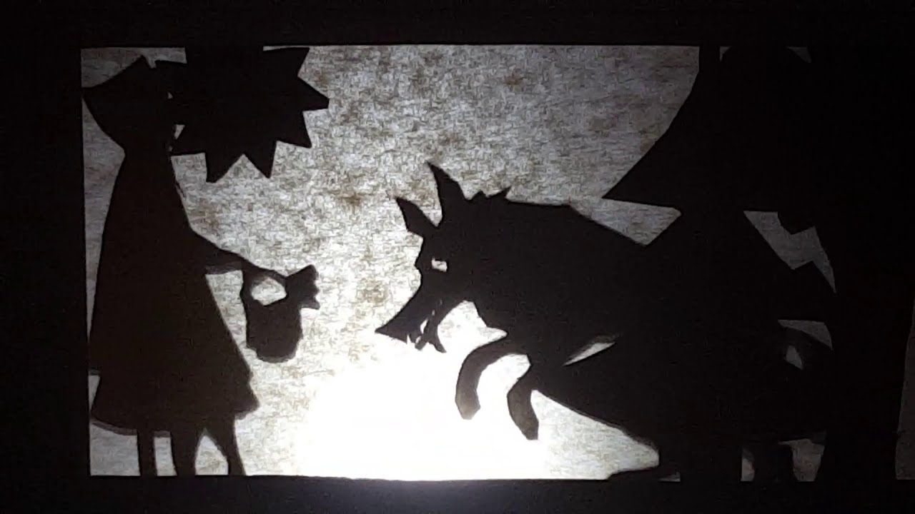 Rotkäppchen als Schattentheater