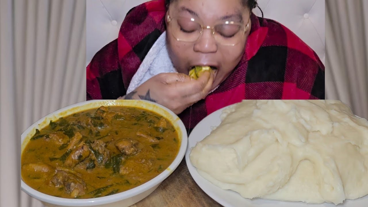 Fufu and ogbono soup 🍲 