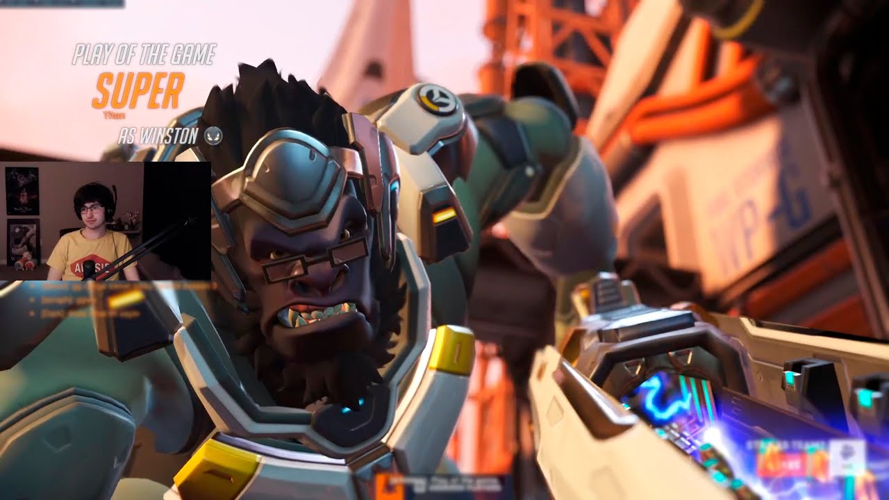 SUPER WINSTON GAMEPLAY! POTG! - OVERWATCH 2 TOP 500 SEASON 10