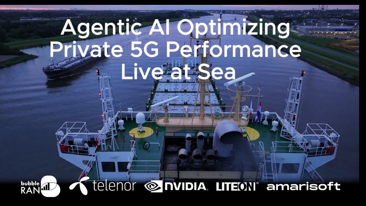 Opti-Sphere - Agentic AI Optimizing Private 5G Performance Live at Sea
