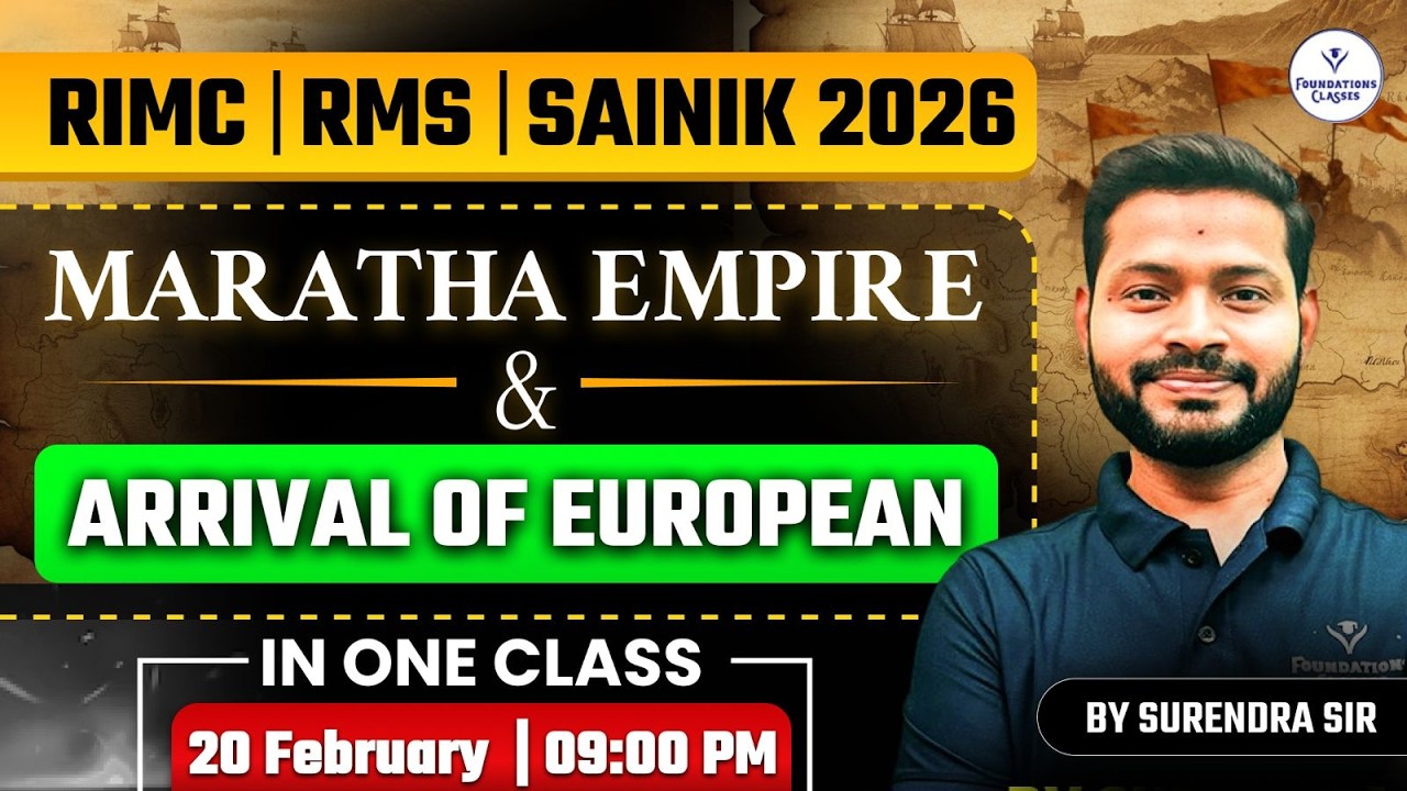 RIMC RMS Sainik 2026 History | Maratha Empire & Arrival of Europeans | One Shot Class