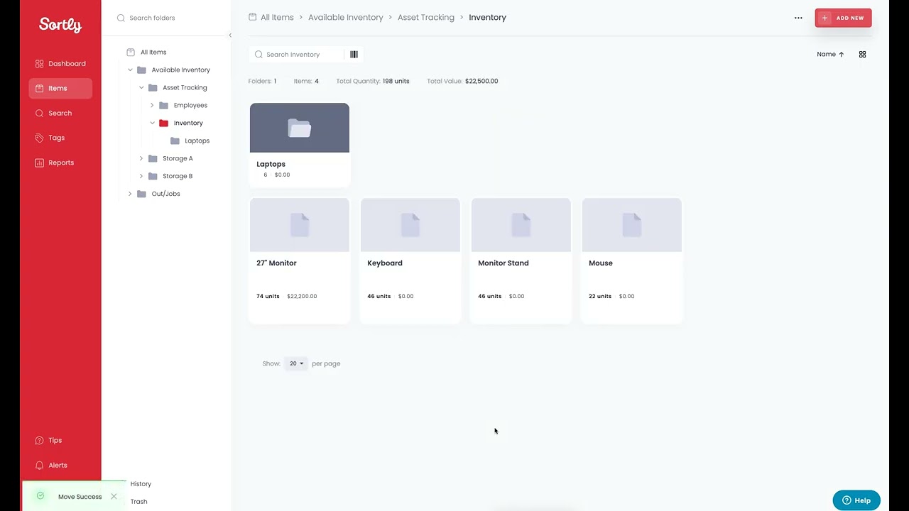 Checking Out Inventory In Sortly