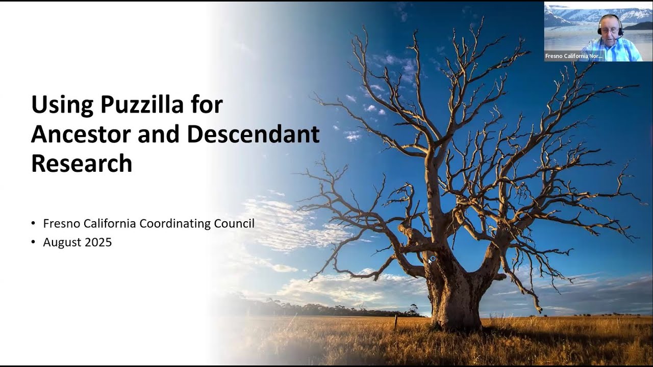 Using Puzzilla for Ancestor and Descendant Research