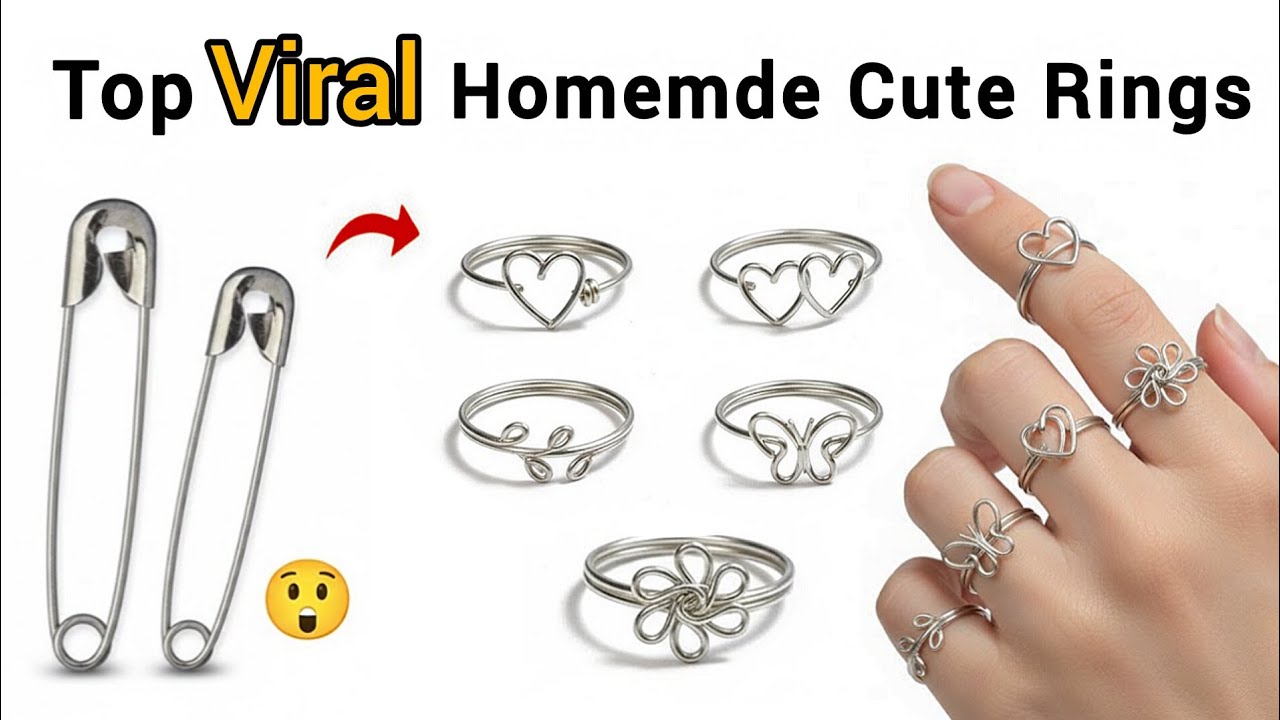 Кольца любви для пары 😍🥰 / как сделать кольца дома / самодельное кольцо любви / простое изготовле...