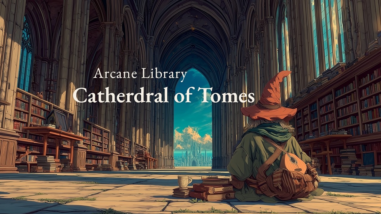 Medieval Music for Focus & Reading | The Arcane Library’s Cathedral of Tomes