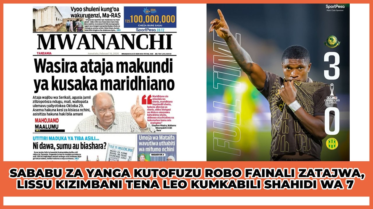 #LIVE: SABABU ZA YANGA KUTOFUZU ROBO FAINALI ZATAJWA,LISSU KIZIMBANI TENA LEO KUMKABILI SHAHIDI WA 7