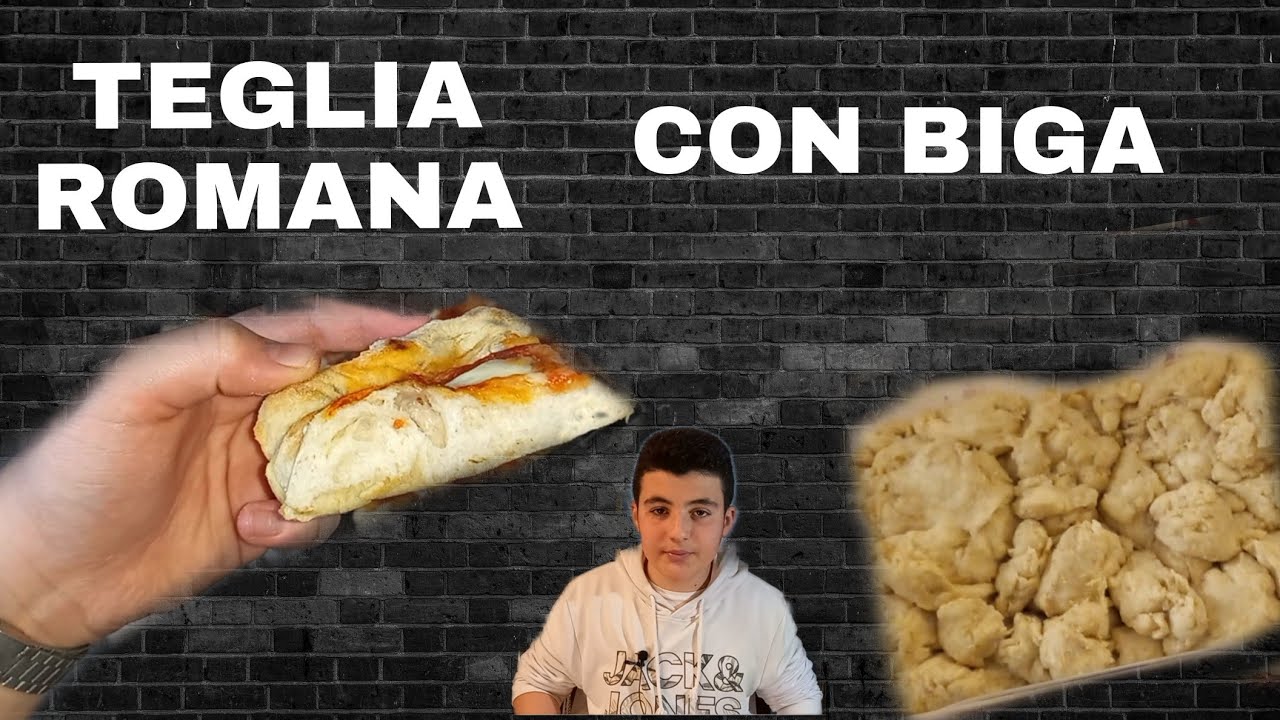 Pizza in teglia romana + biga 80% idro💦