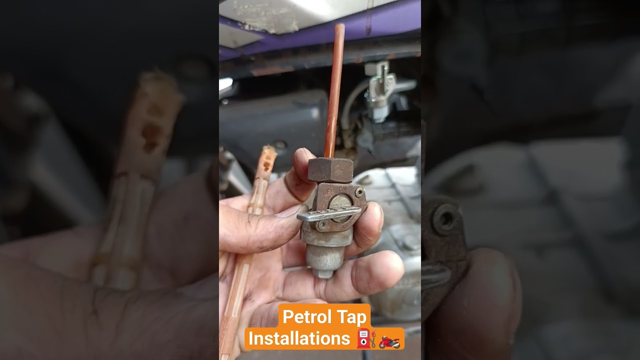 Hero Honda Bike Patrol Tap Installation | fuel leakage problem #shorts #motorcycles #bike 🏍️⛽