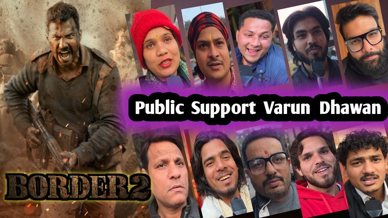 Public Support Varun Dhawan for Border 2 | Border 2 public review 