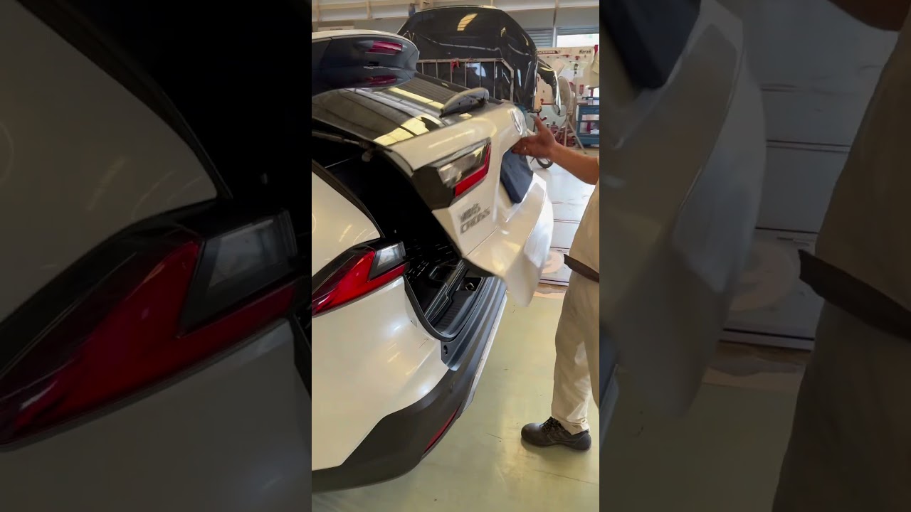 Repairing the hard-to-close trunk lid, the trunk lid is not the same size, Yaris Cross #carrepair