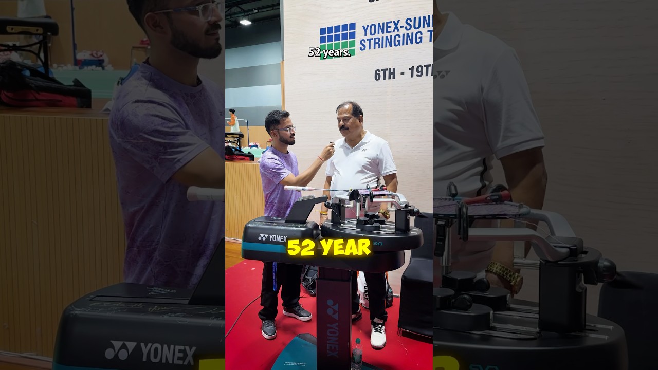 Meet the man who’s seen it all — from wooden rackets to modern graphite! | Inside the stringing zone