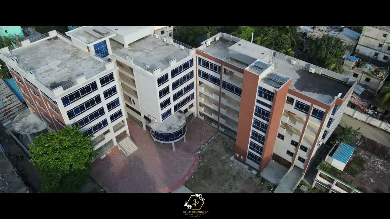 Patenga City Corporation Girls School and College Full Drone view