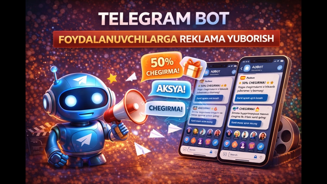 Telegram botga xabar yuboradigan bot!
