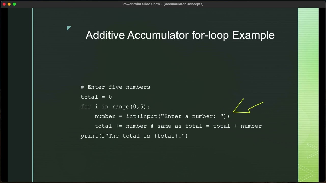 Accumulator Concepts