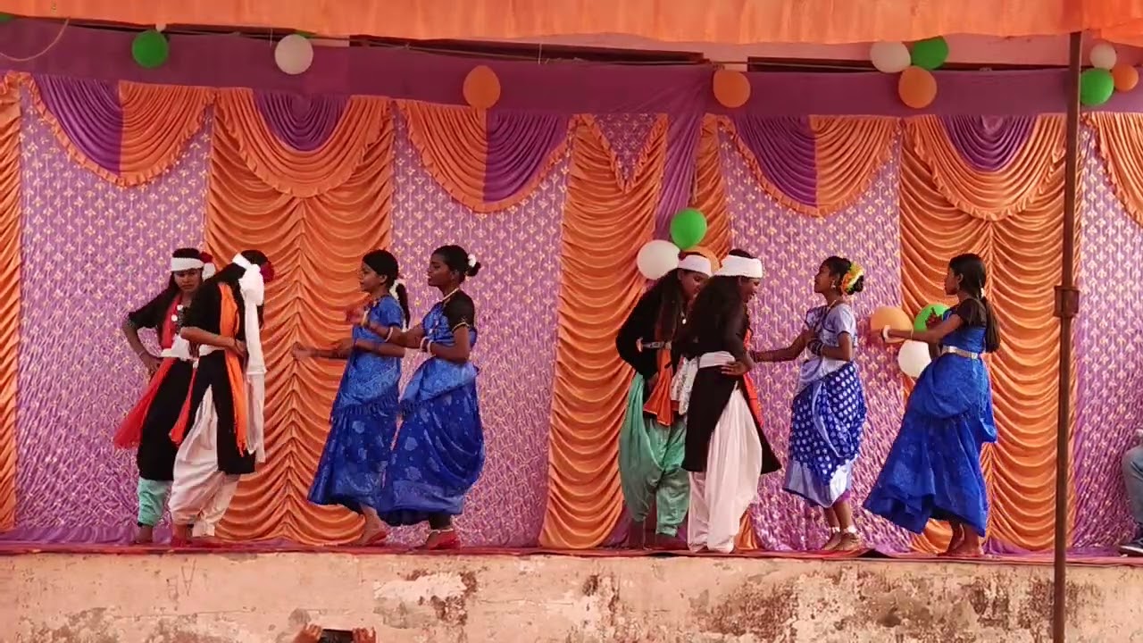 Man La Mor Bhaye Tor Mithi Boli Ga || School Republic Day Dance || school gurup dance ||