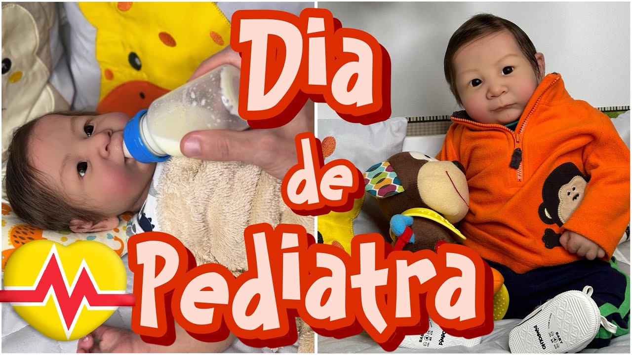 BEBÊ REBORN SILICONE SÓLIDO DIA DE PEDIATRA ROTINA DA MANHÃ PAPAI REBORN