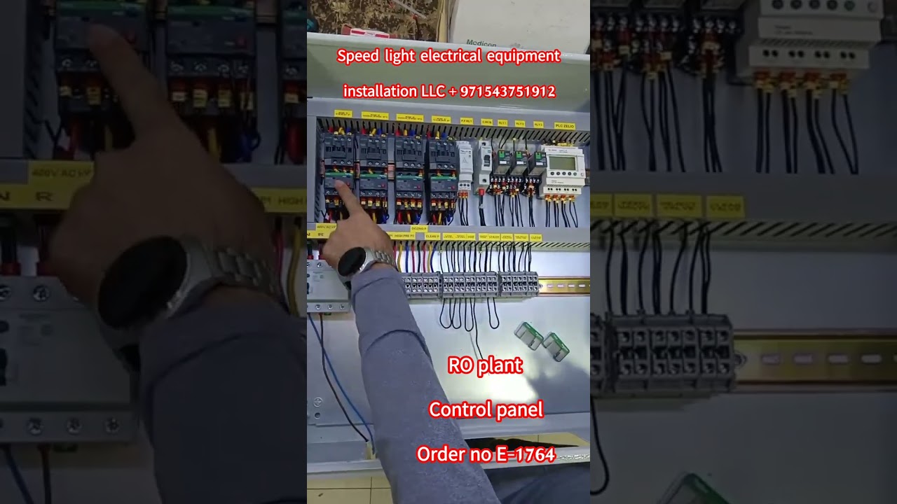 RO plant control panel order no E-1764 @engr-iqbal 