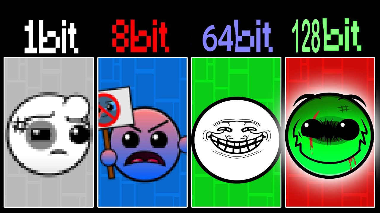 New Custom Geometry Dash Lobotomies v22, but everytime with more bits