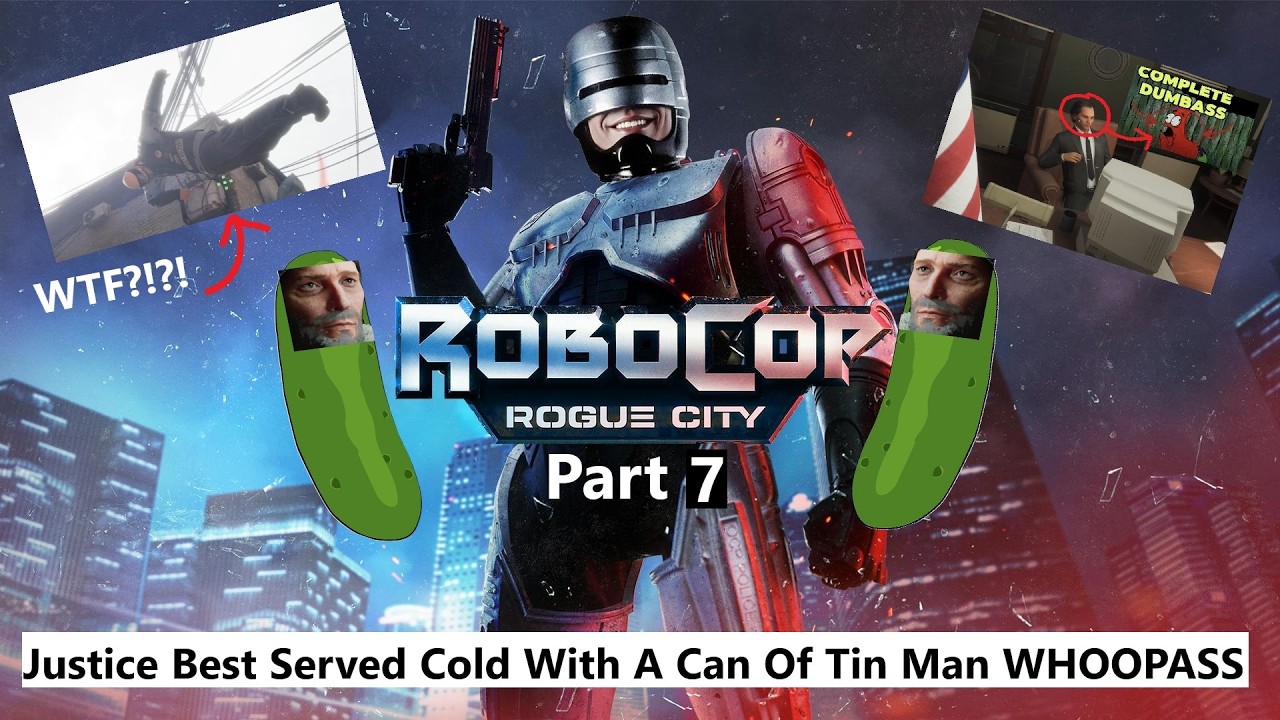 INSANE CORPSE LAUNCHES! And The Bank Heist Case! - RoboCop: Rogue City - Part 7