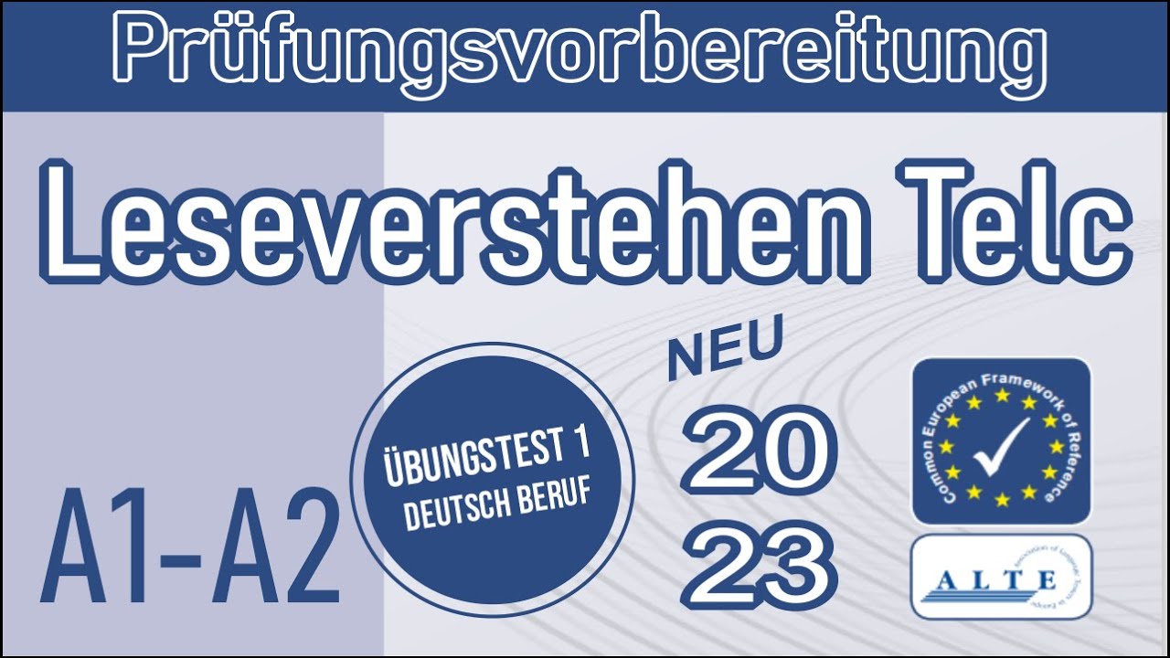LESEN A2 TELC PRÜFUNG 2023 | German Test For Immigrants  | (DTZ, Telc, ÖSD ) A2 Lesen Prüfung 2023