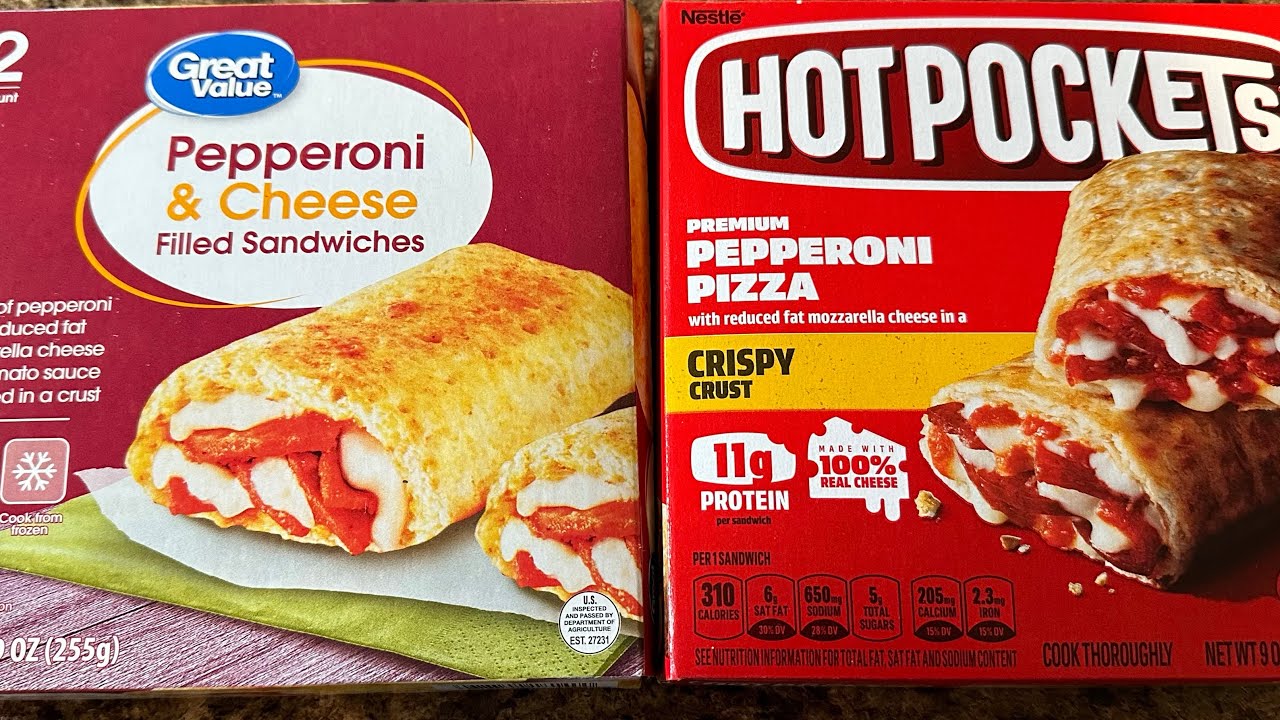 Comparing Flavor and Value on Hot Pockets Vs. Great Value.