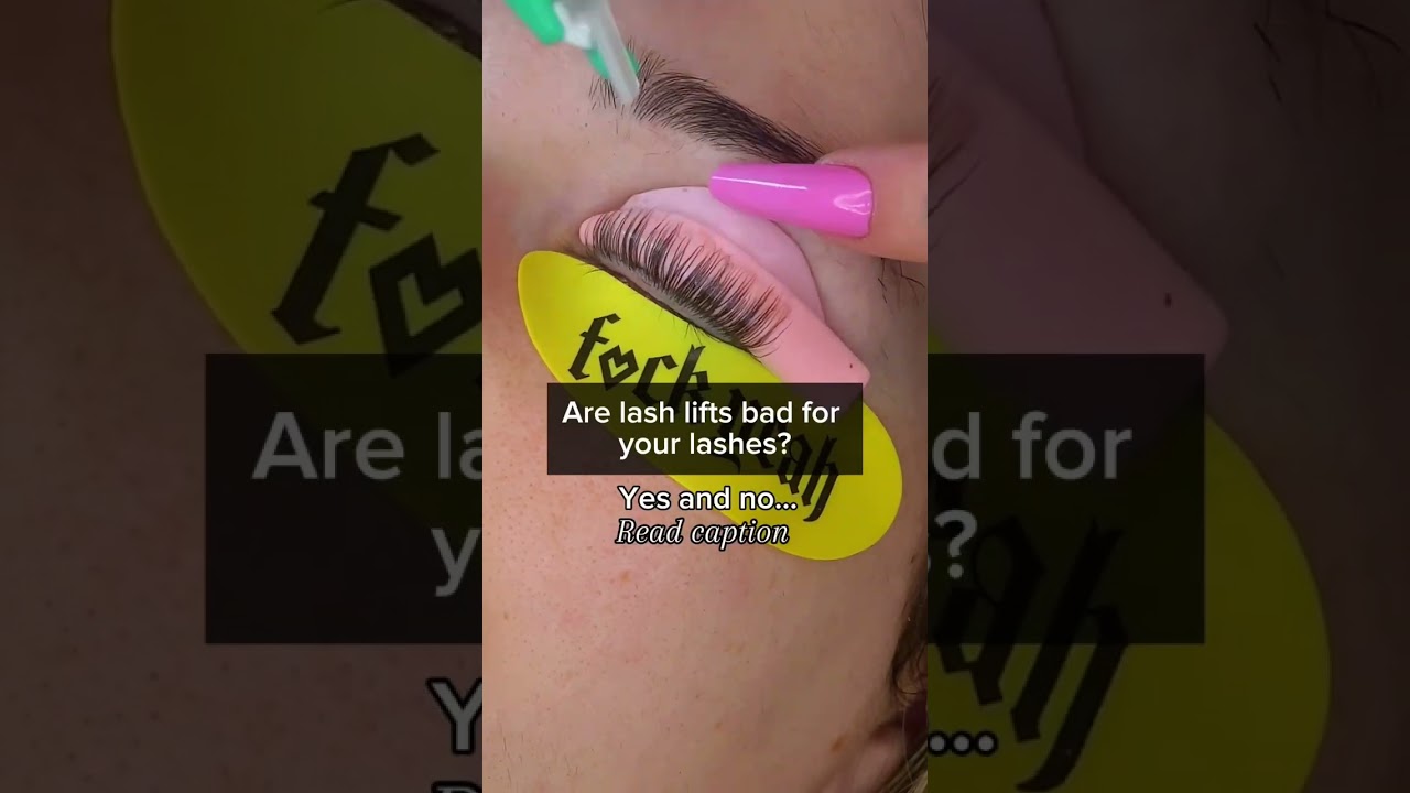 If performed incorrectly a lash lift can damage your lashes!! Otherwise it is safe 🩷 #lashlift