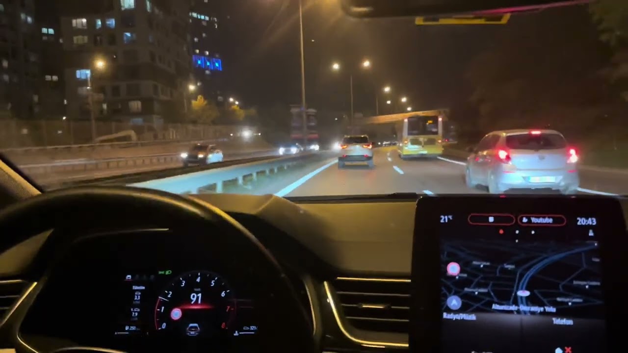 ASMR Driving At Night #18 No Talking - Istanbul #asmr #driving