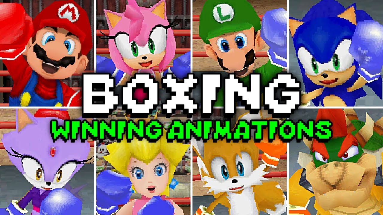 Mario & Sonic at the Olympic Games [DS] - All Boxing Winning Animations