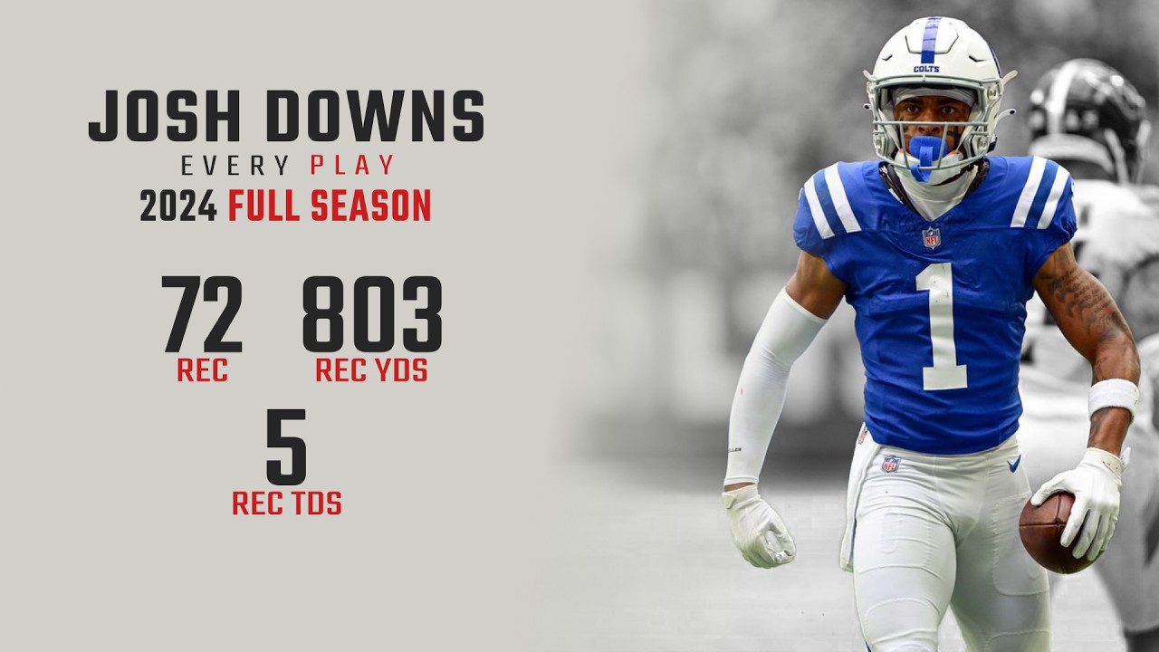Josh Downs 2024 Highlights | Every Target and Catch