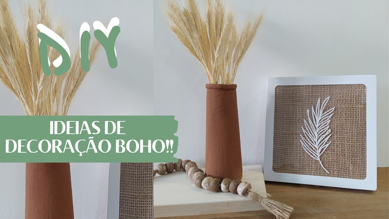 DIY - DECORAÇÃO ESTILO BOHO #7 - DECORAÇÃO COM JUTA - Gisele Souza
