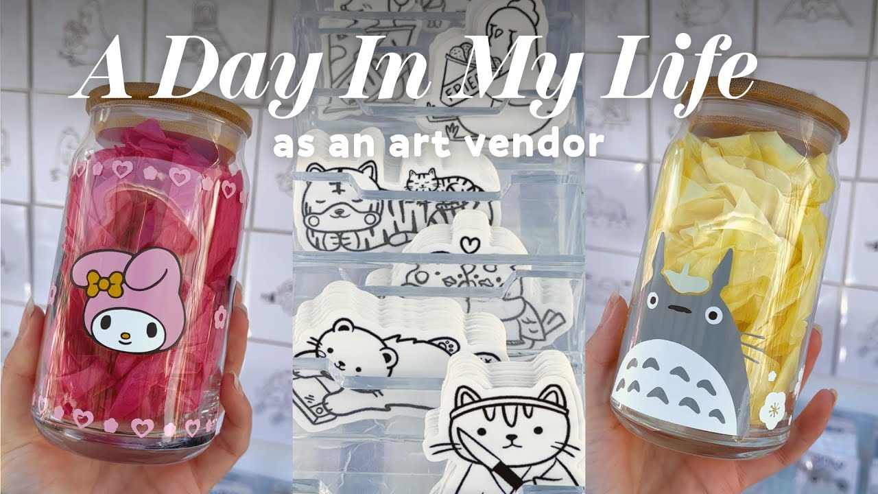 a day in my life as an art vendor