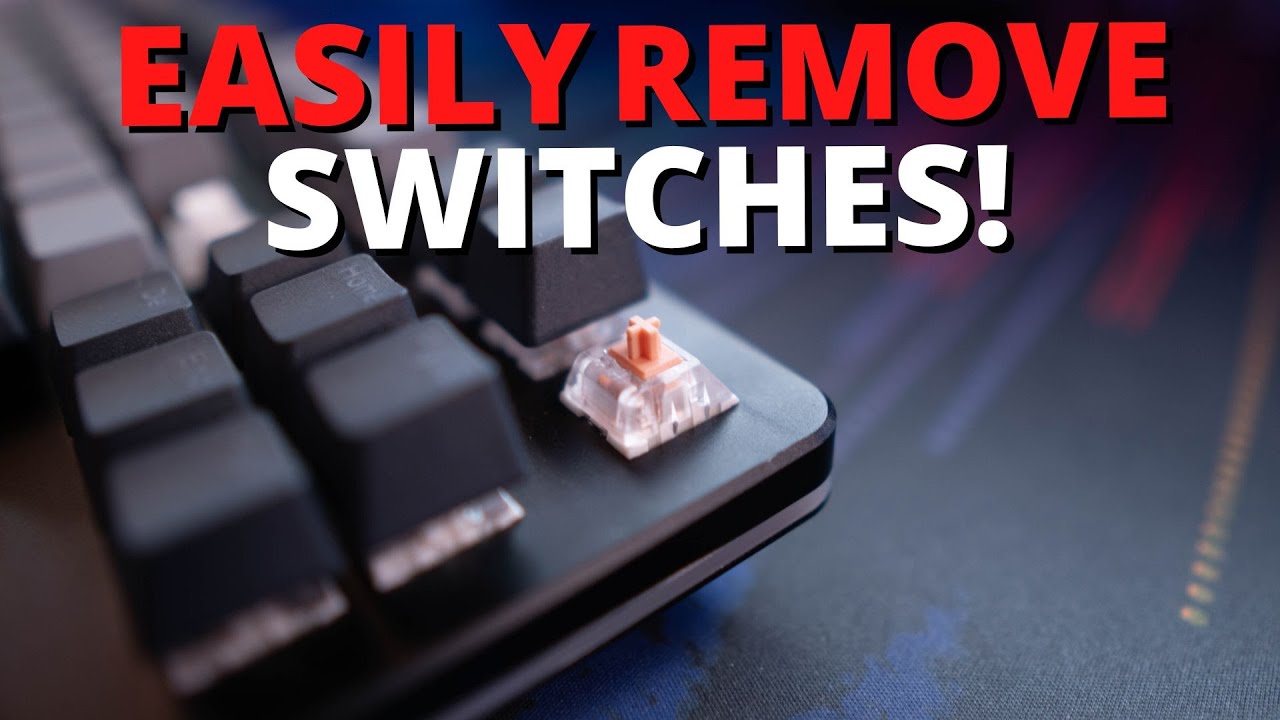 How To Easily Remove Hotswap Switches!