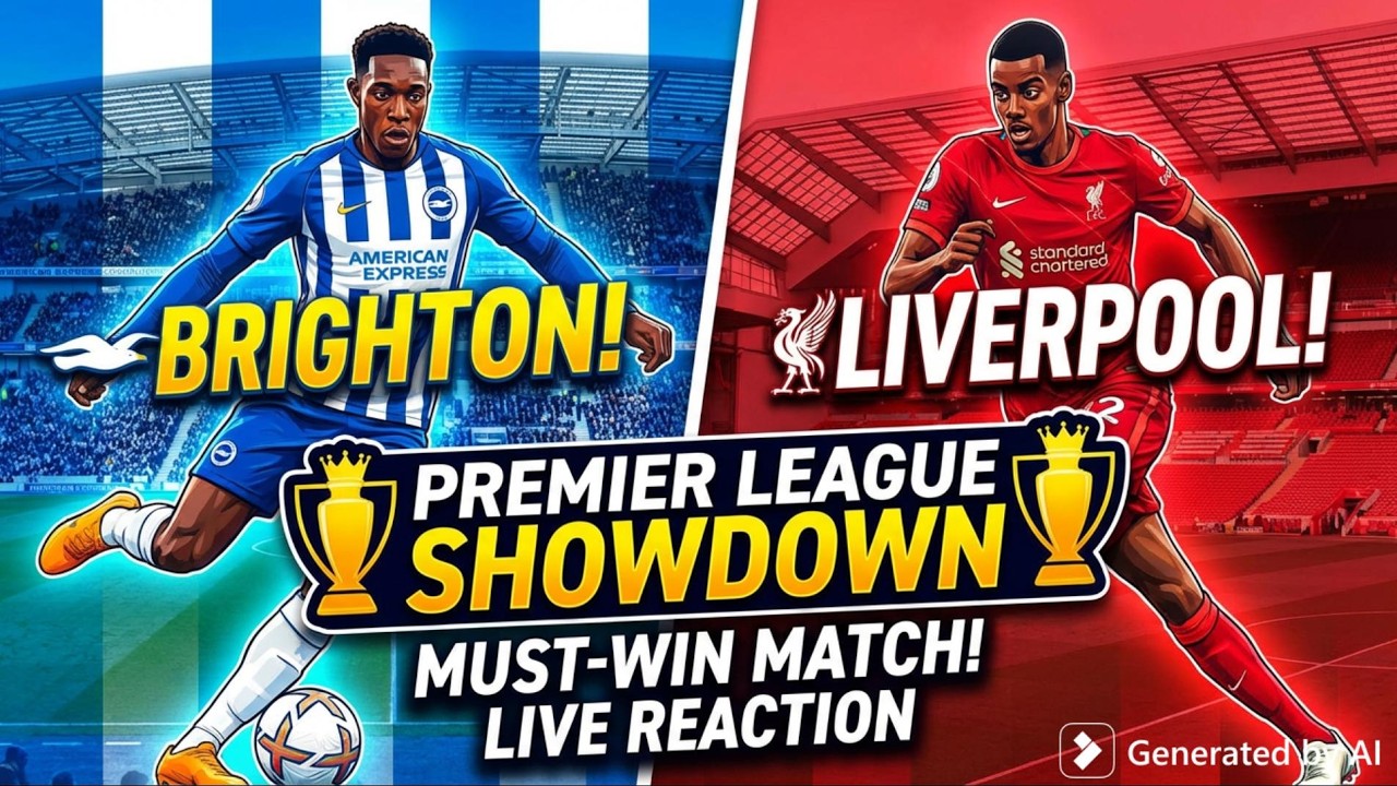 Brighton vs. Liverpool Premier League Clash!