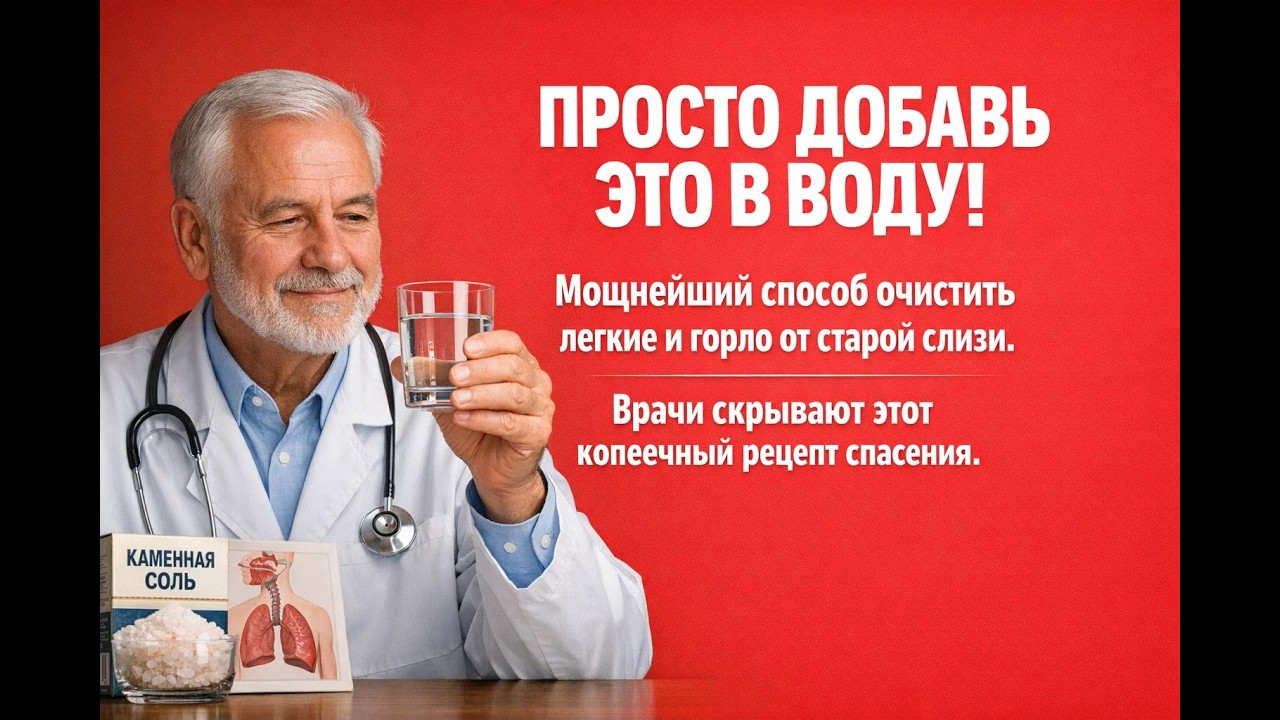 Вся мокрота выйдет комком: простой метод очищения легких и горла, о котором молчат в аптеках