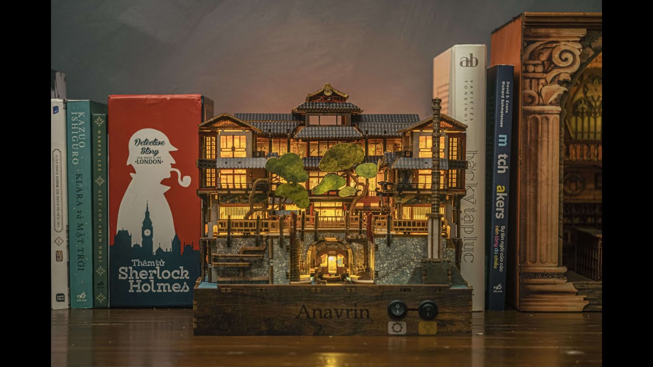 Ginzan Onsen DIY Miniature Book Nook Complete Tutorial Guide by Anavrin