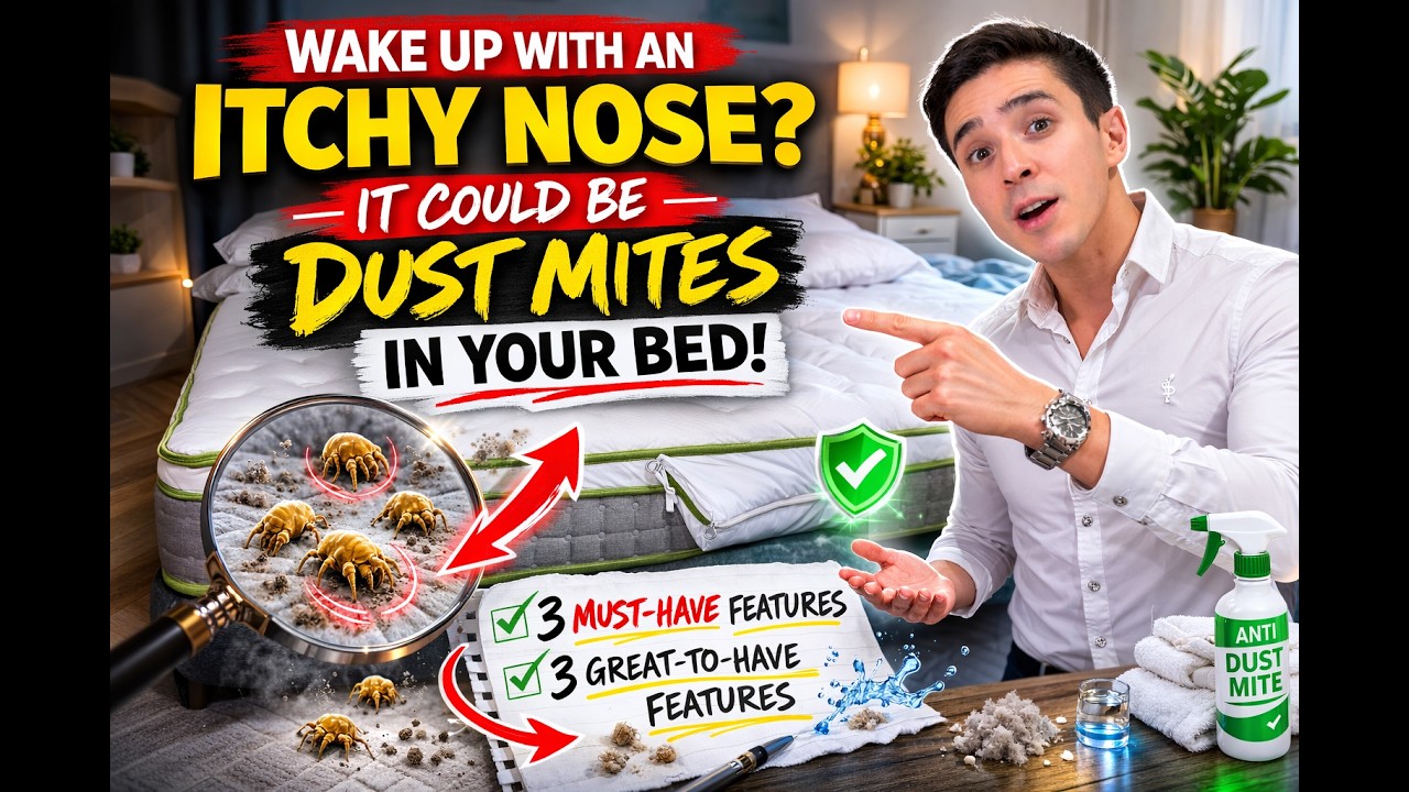 Wake Up With an Itchy Nose? Dust Mites in Your Bed