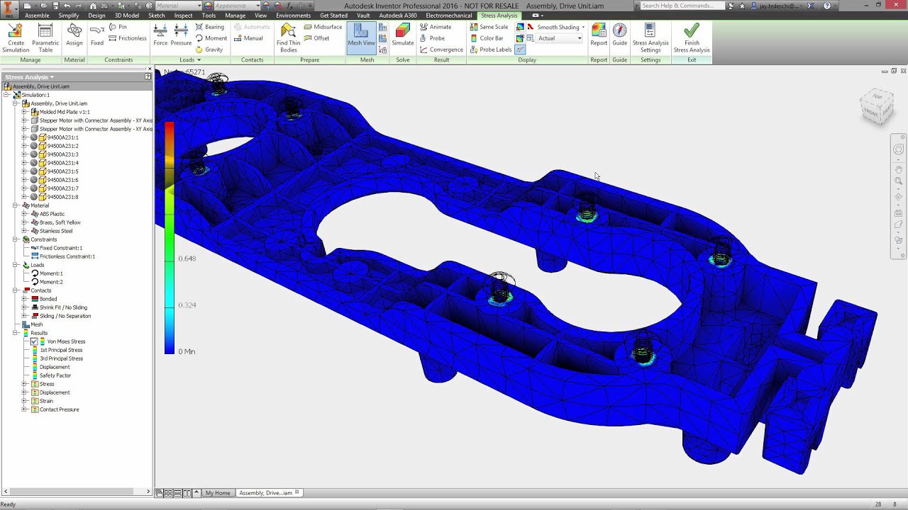 Autodesk Inventor and Nastran In-CAD