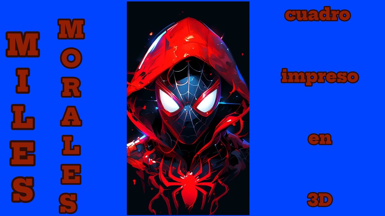 MILES MORALES cuadro impreso en 3D Titan colección  está en vivo