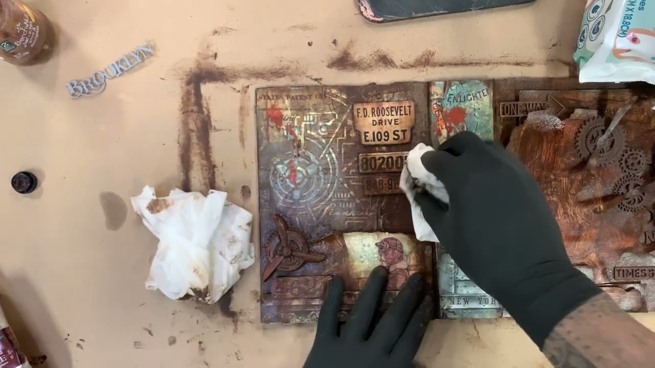 Applying Vintage Antiquing Paste
