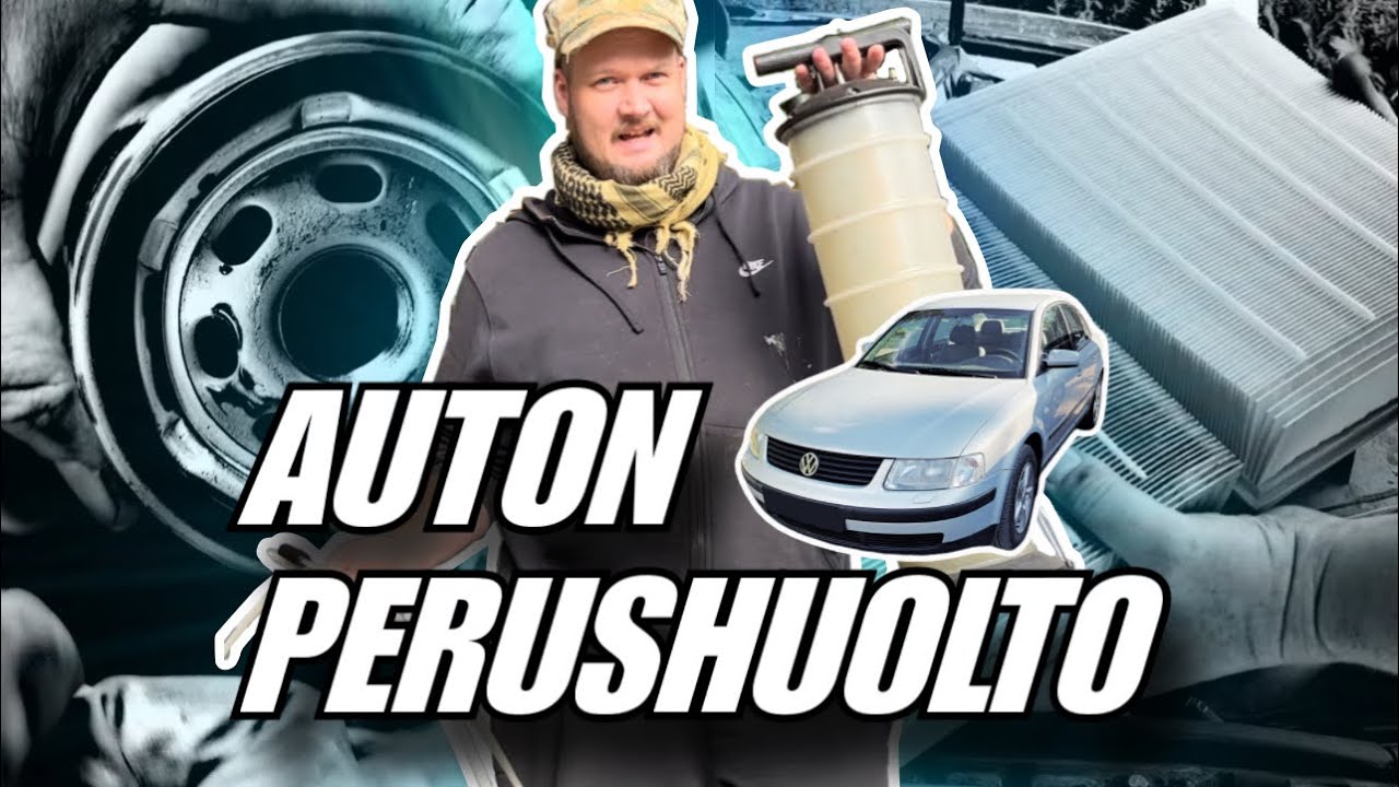 Auton perushuolto, suodattimet ja öljyt vaihtoon