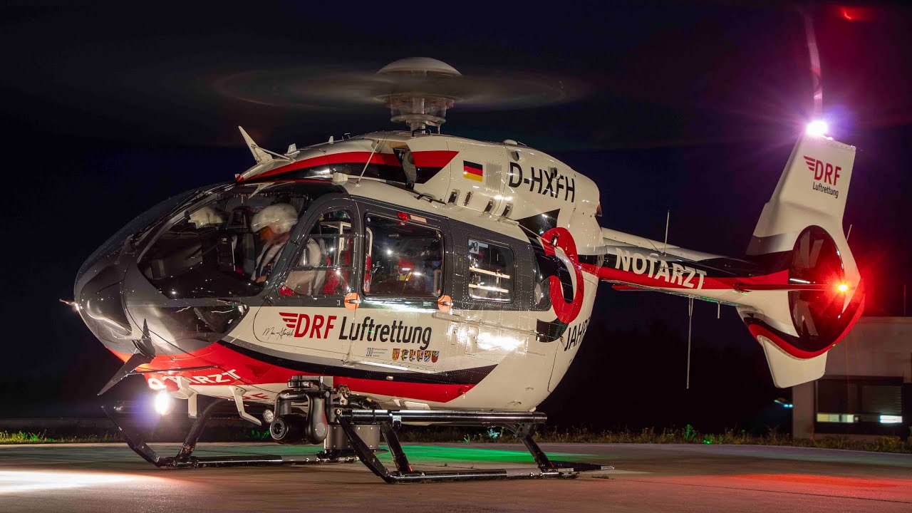 DRF Luftrettung | Nachtstart Christoph 80 | D-HXFH | H145